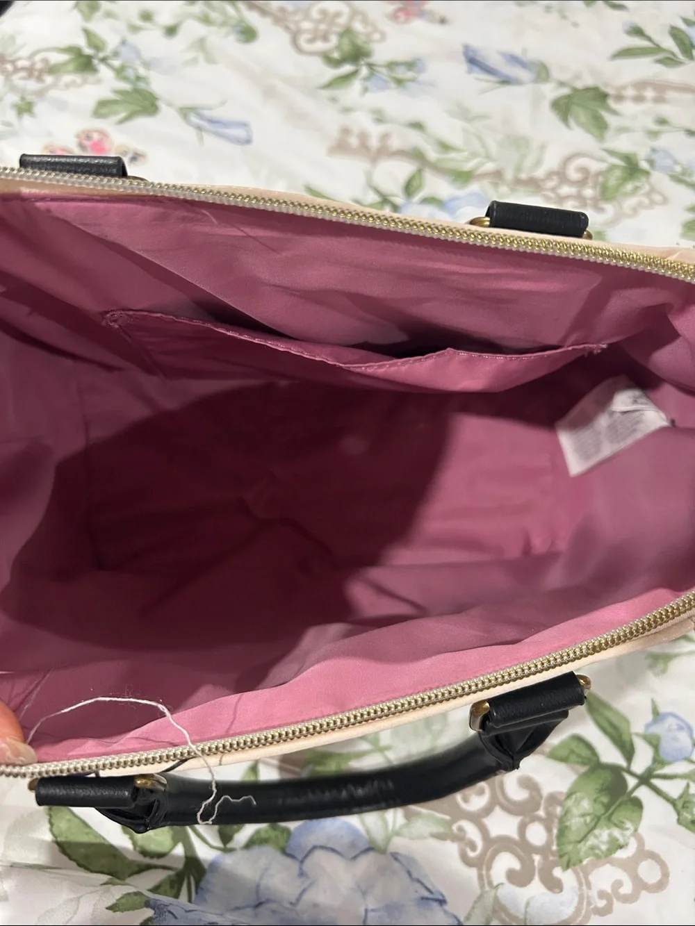 The Nightmare Tote — Beige & Black Women's Bag